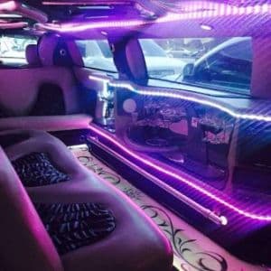 Interior of the Phantom Luxury Limousine
