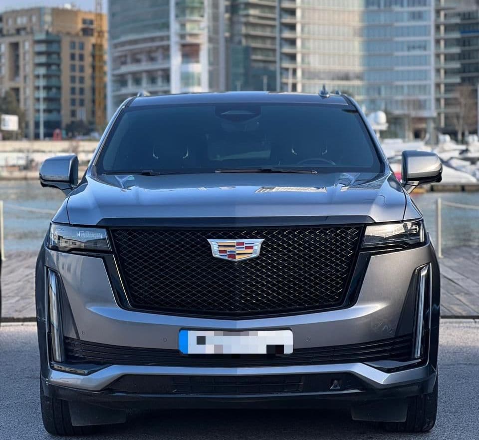 Cadillac Escalade 2023 seven seater car for rent with driver in Lebanon